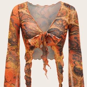 Dopamine Asymmetrical Mesh Top